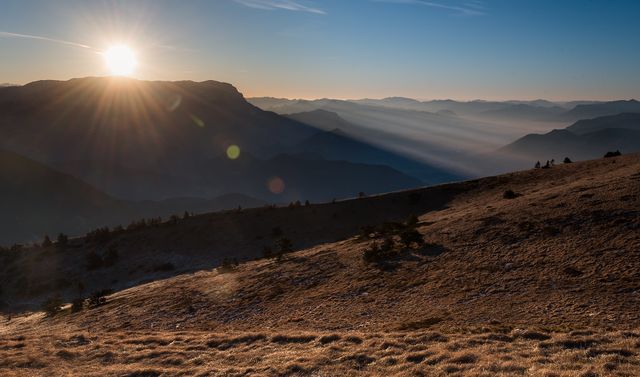 Le soleil se lève sur le Diois